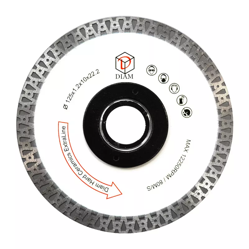 Алмазный диск DIAM Hard Ceramics Extra Line 125x1.2x10x22.2 керамика 000526
