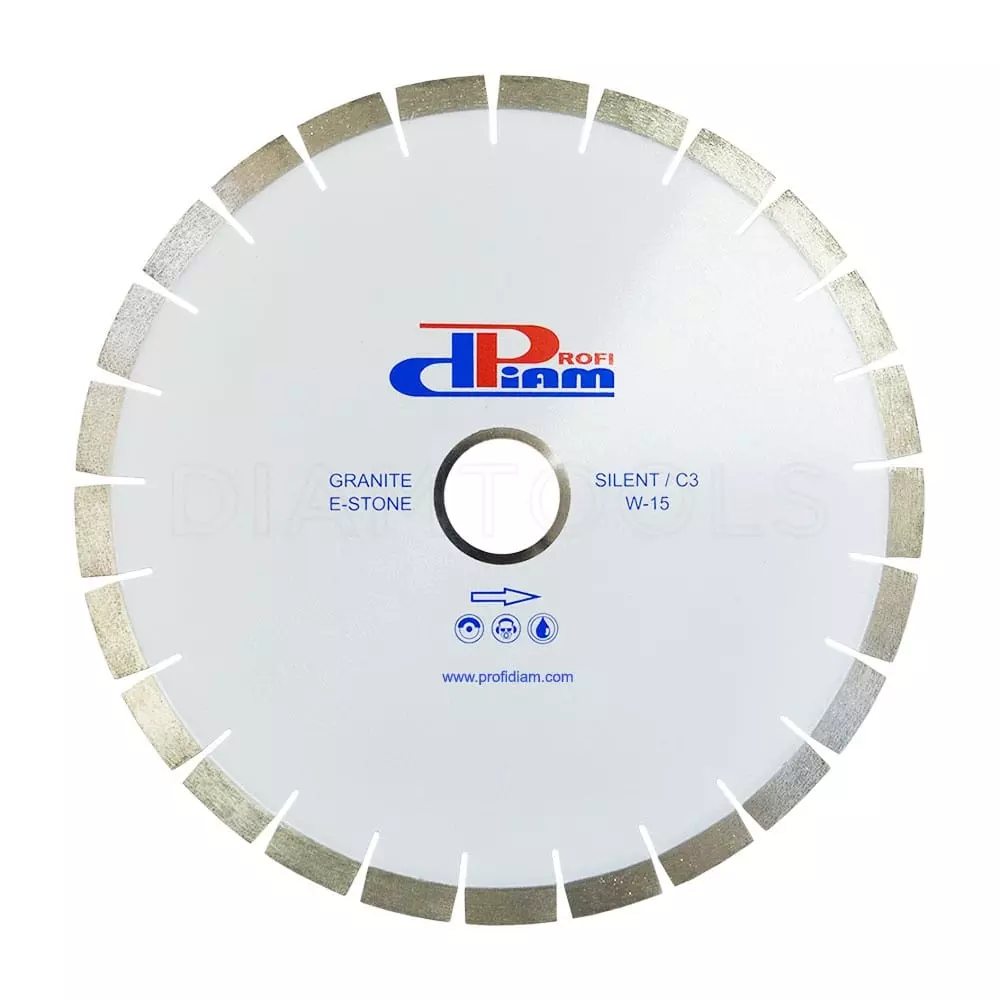 Алмазный отрезной диск PROFIDIAM Granite бесшумный Ø350x3,2x15x60/50 01982

