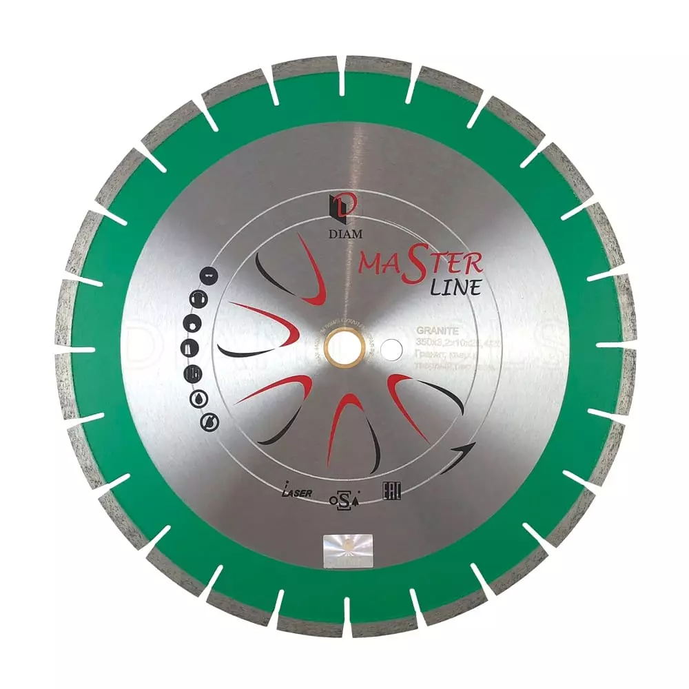 Алмазный диск DIAM Гранит Master Line 350x3,2x10x25,4/20 000598
