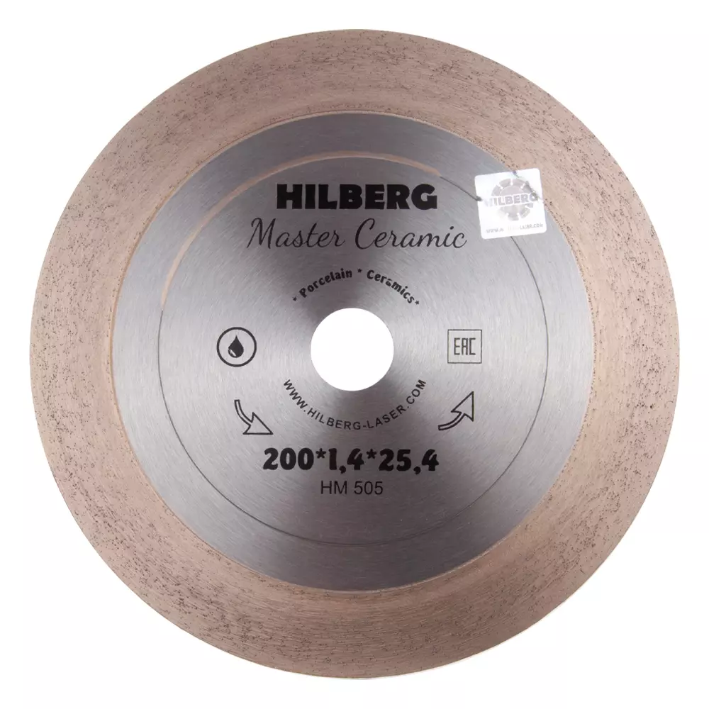 Алмазный диск Master Ceramic 200х25х25,4х1,4 Hilberg HM505
