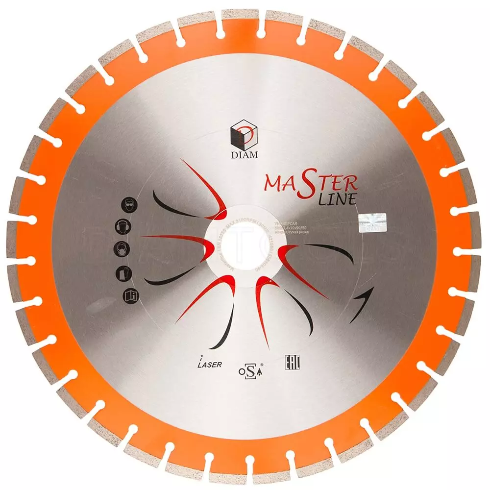 Алмазный диск DIAM Master Line 500x3.4x10x90-50 универсал 000493
