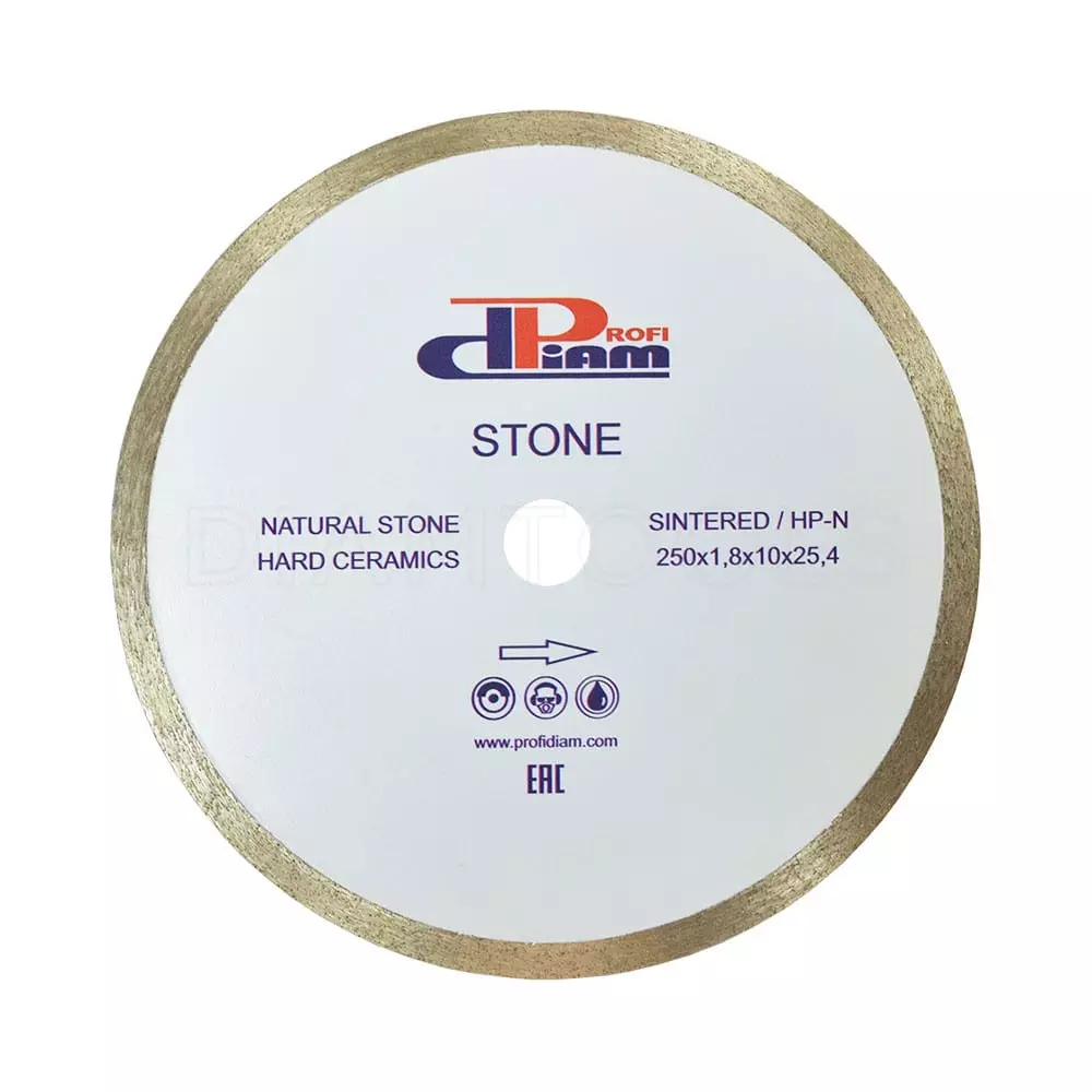 Алмазный диск PROFIDIAM Stone Ø250x1,8x10,0x25,4 02101
