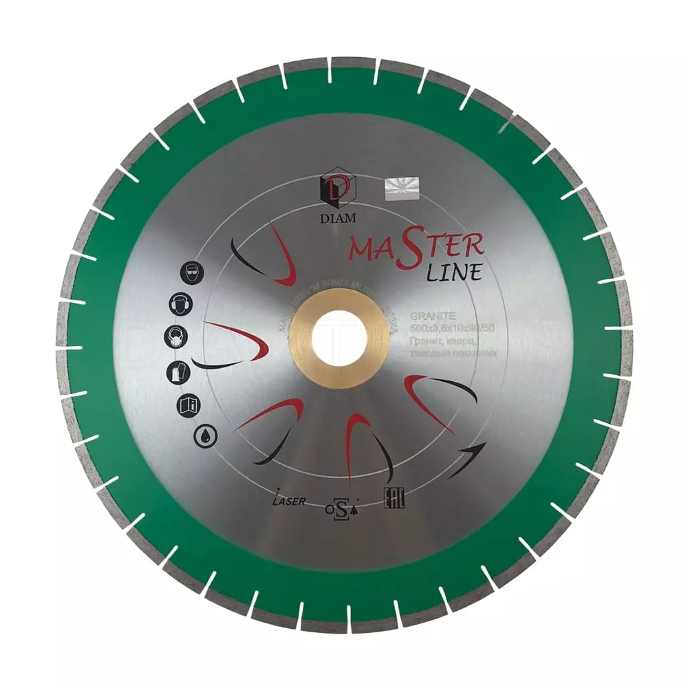 Алмазный диск DIAM Гранит Master Line 600x4,2x10x90/50 000601
