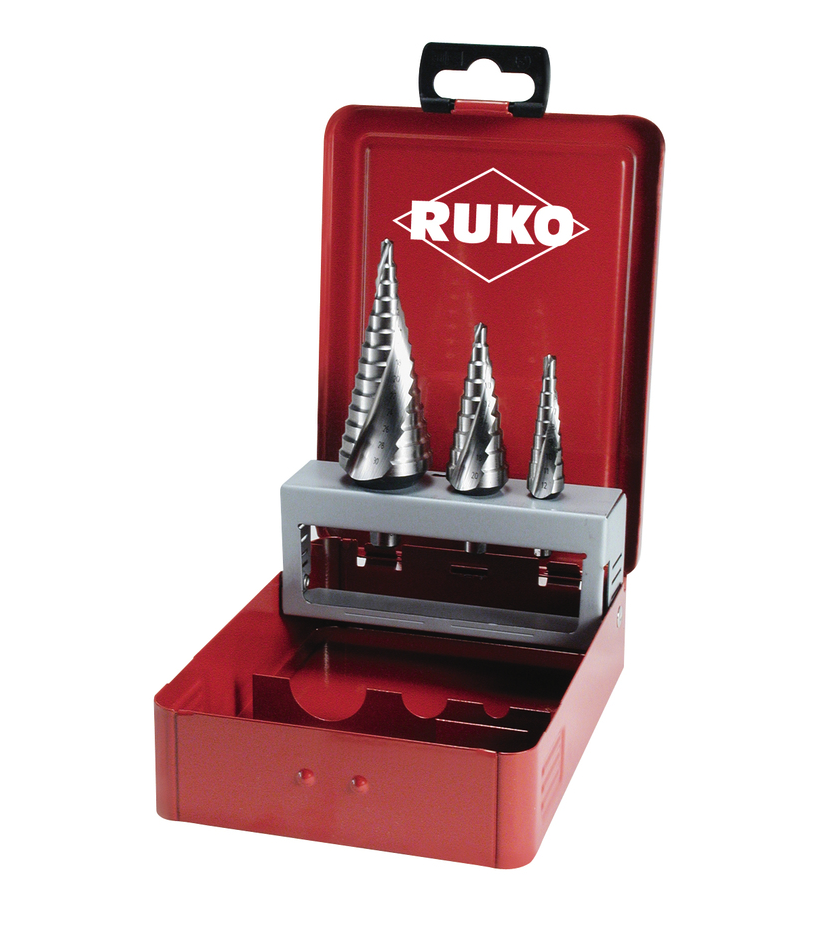 Набор ступенчатых сверл RUKO HSS 4-30мм, 101026
