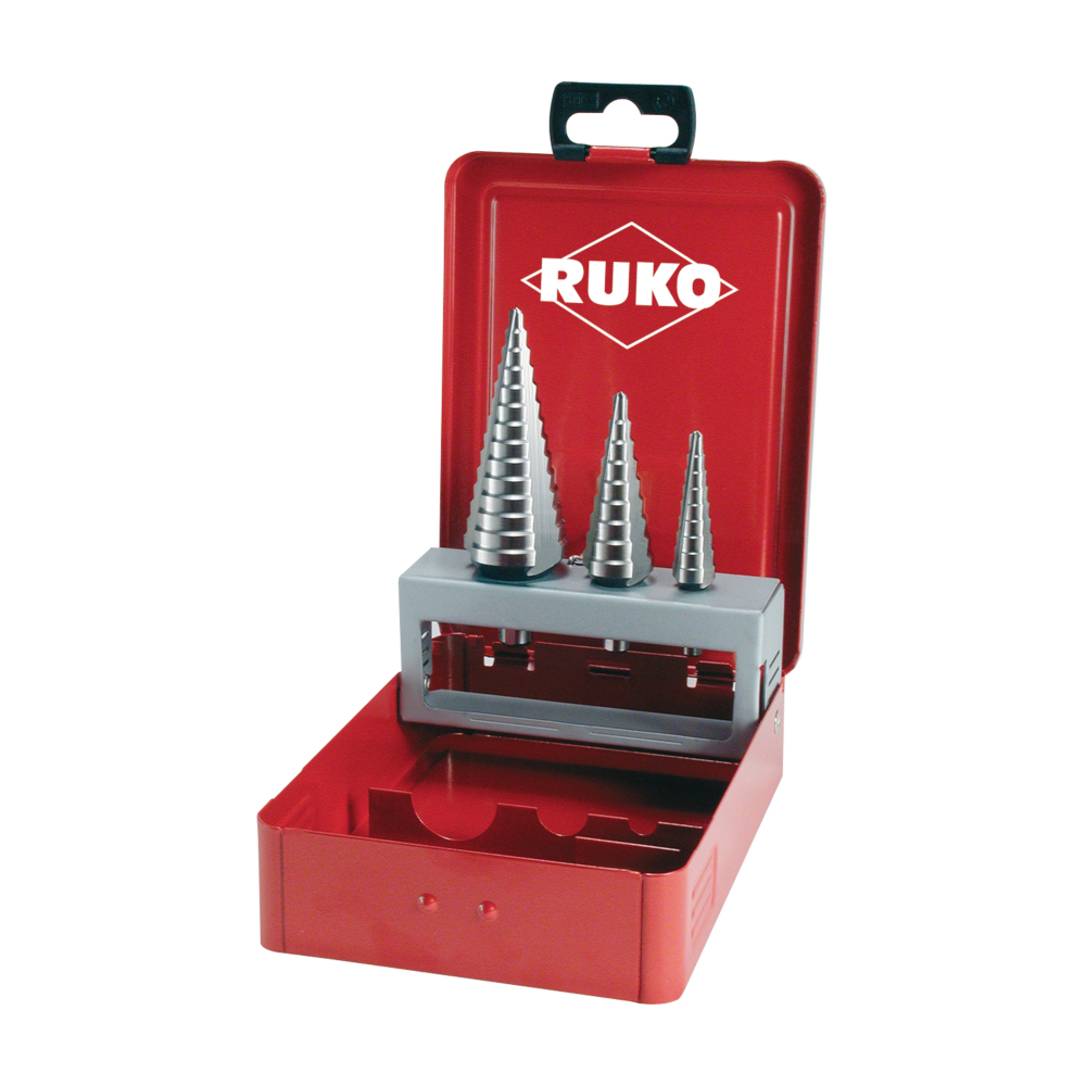 Набор ступенчатых сверл RUKO HSS 4-30мм, 101326
